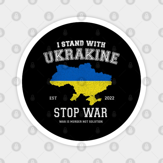 I stand with Ukraine Magnet by ActiveNerd